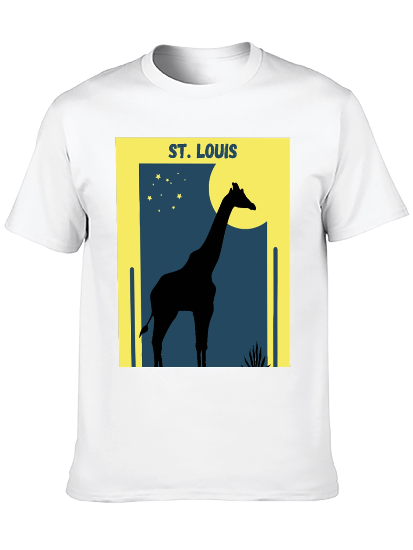 St. Louis Giraffe Silhouette Graphic T-Shirt