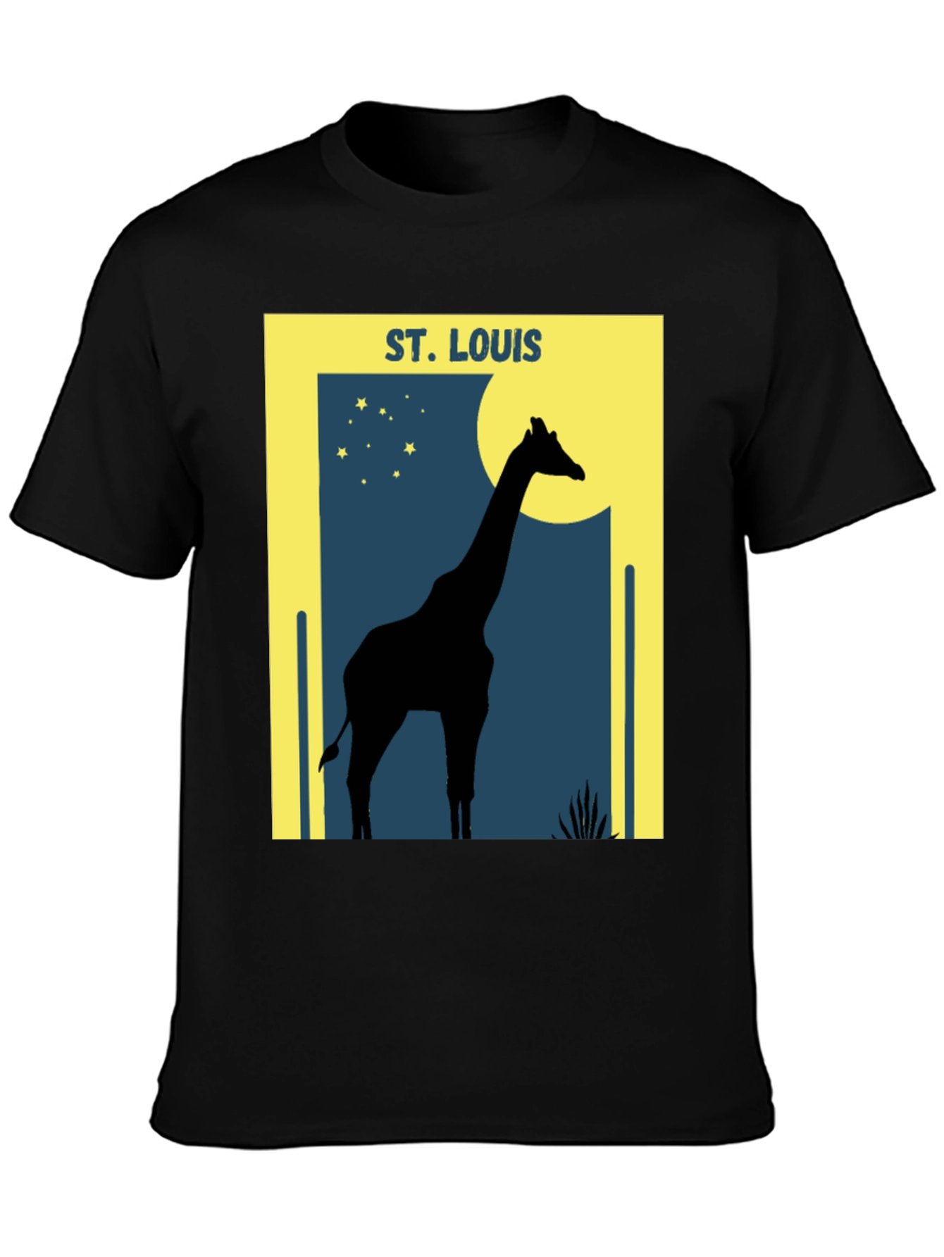 St. Louis Giraffe Silhouette Graphic T-Shirt