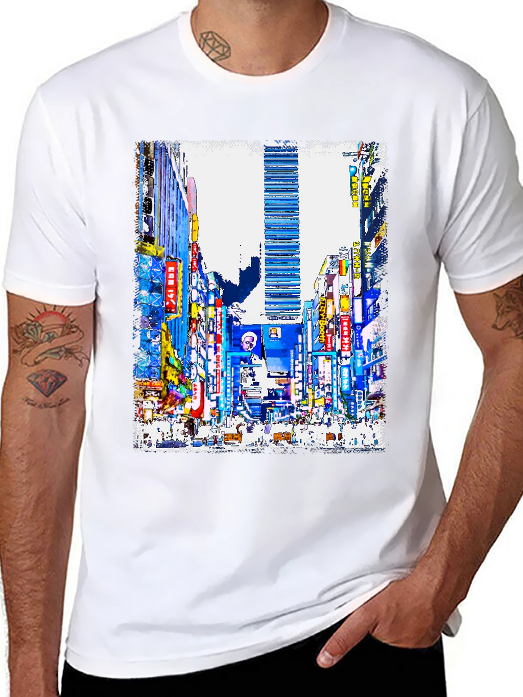 Cityscape Graphic Print T-Shirt
