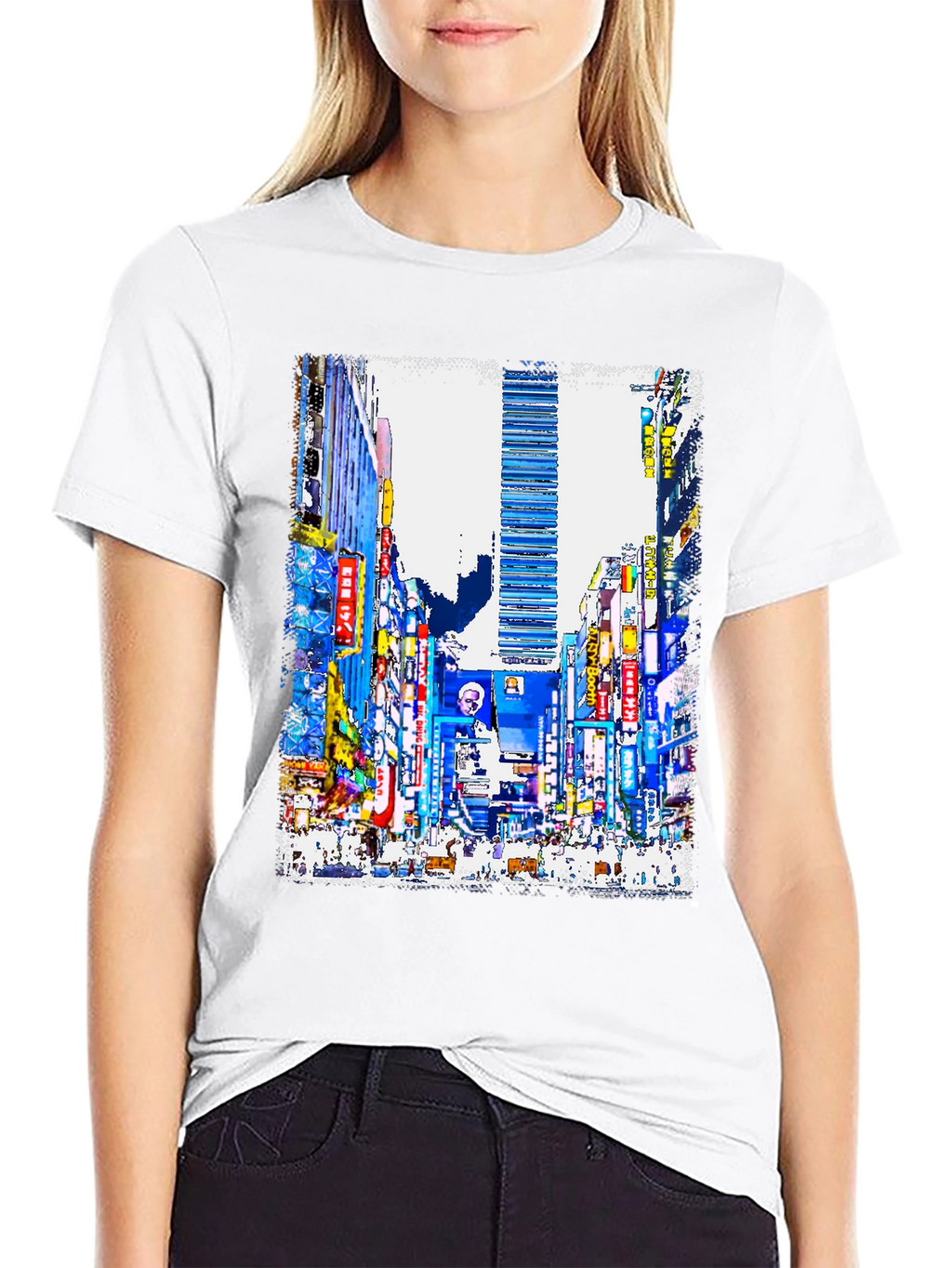 Cityscape Graphic Print T-Shirt