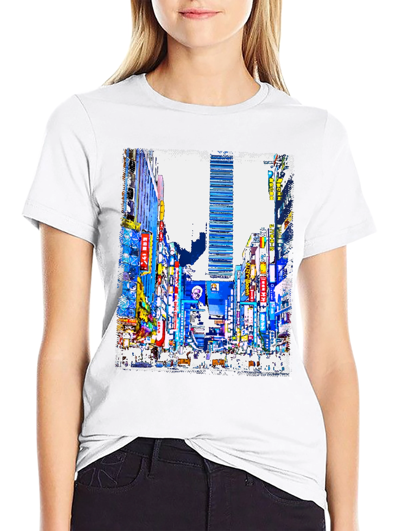 Cityscape Graphic Print T-Shirt