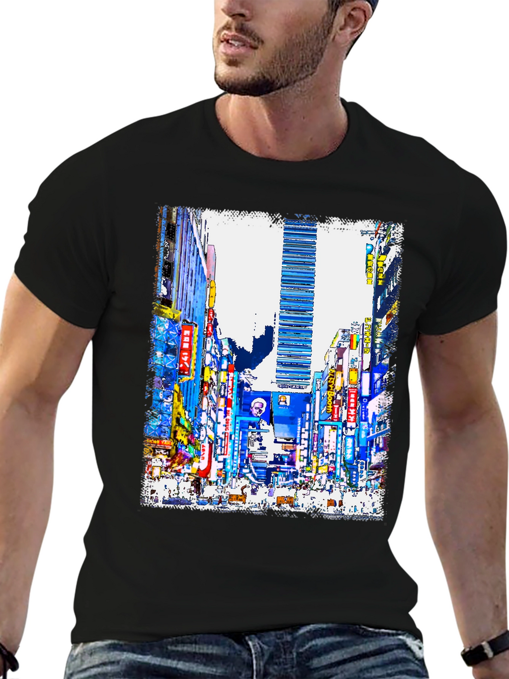 Cityscape Graphic Print T-Shirt