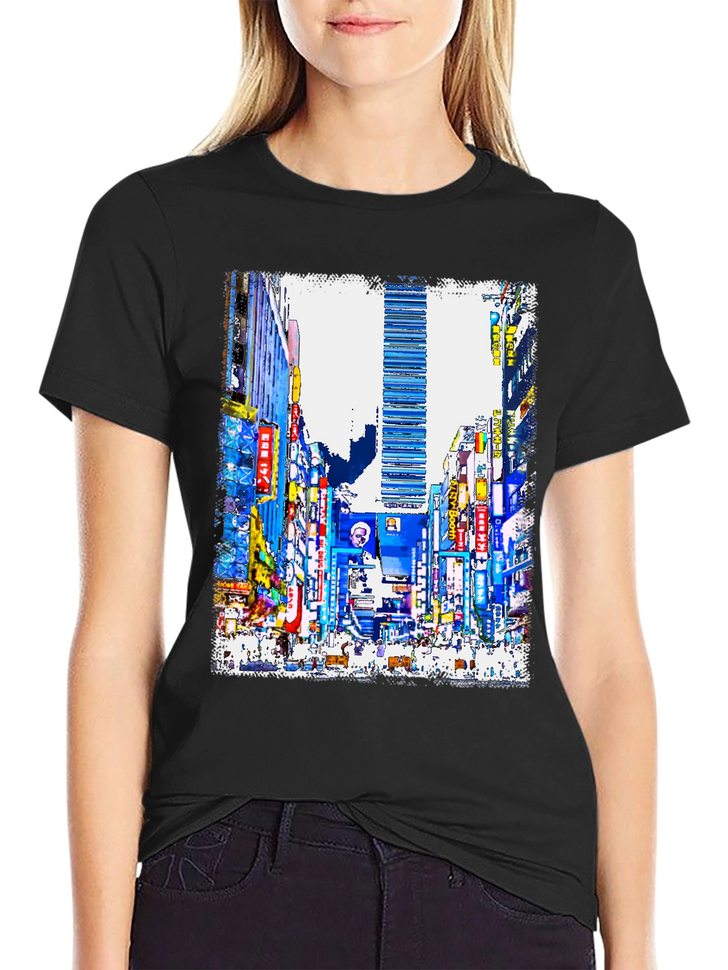 Cityscape Graphic Print T-Shirt