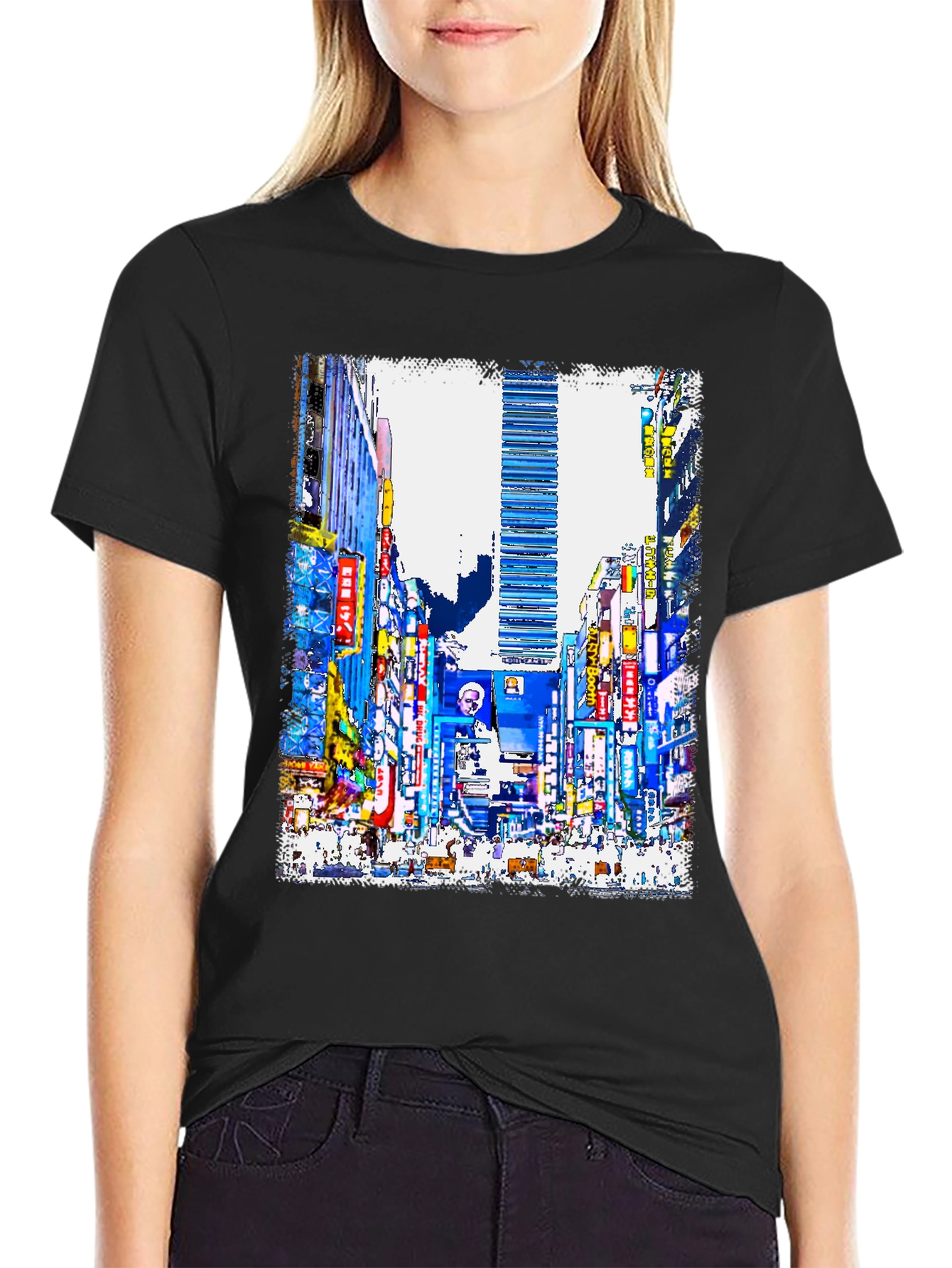 Cityscape Graphic Print T-Shirt