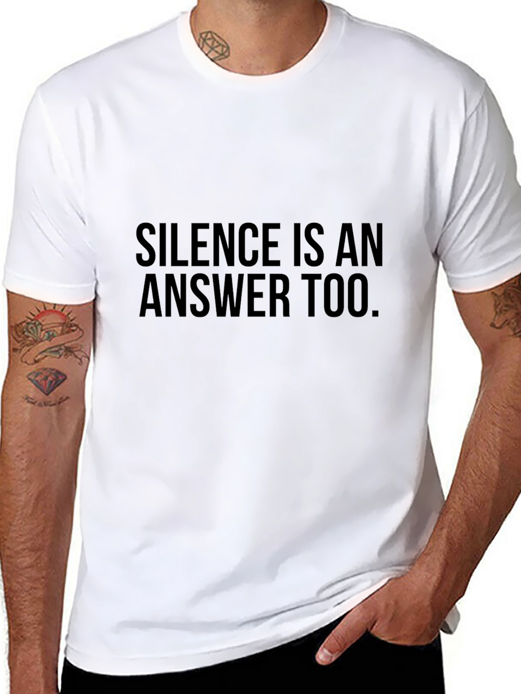 Silence Is An Answer Tee - Mens Graphic T-Shirt