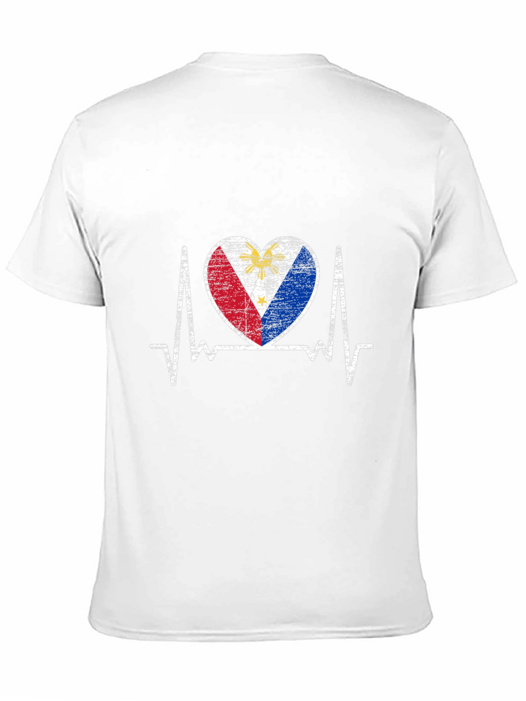Philippines Flag Heartbeat T-Shirt