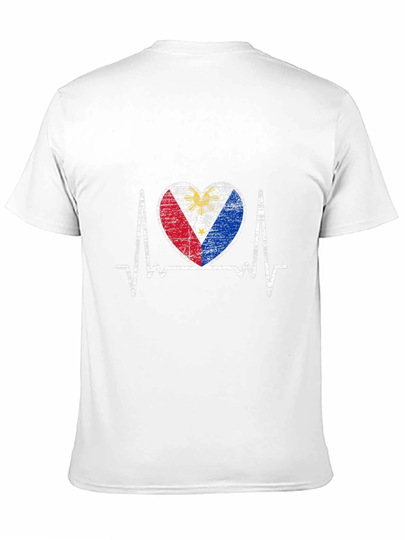 Philippines Flag Heartbeat T-Shirt