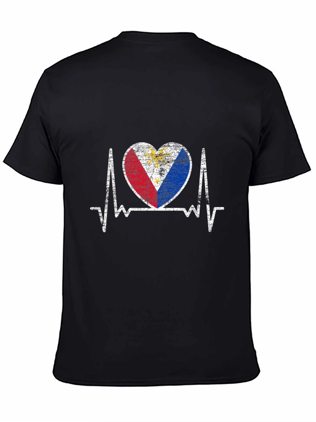 Philippines Flag Heartbeat T-Shirt