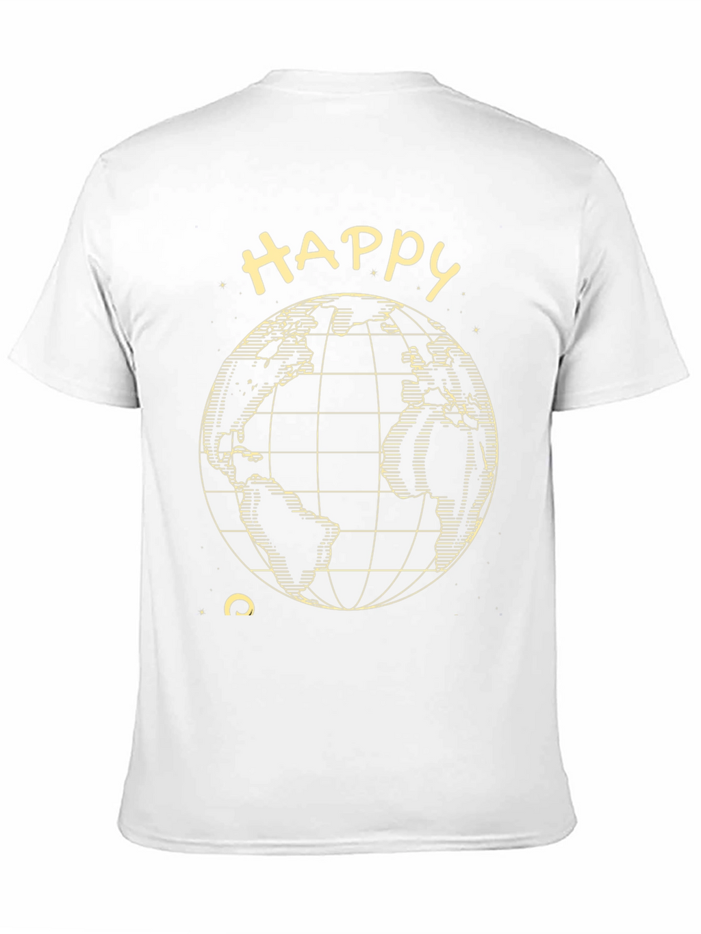 Happy Earth Tee - Black Graphic T-Shirt