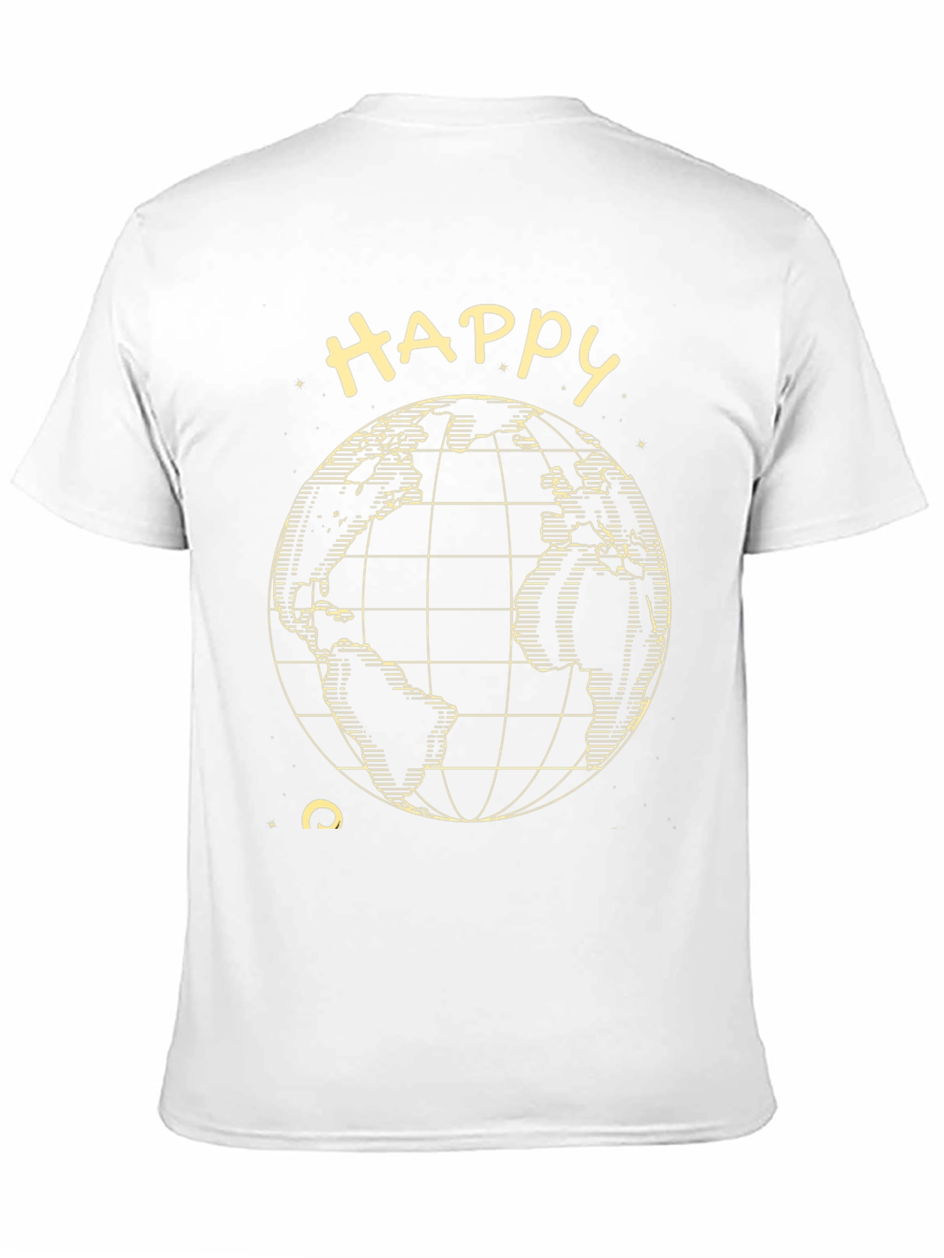 Happy Earth Tee - Black Graphic T-Shirt