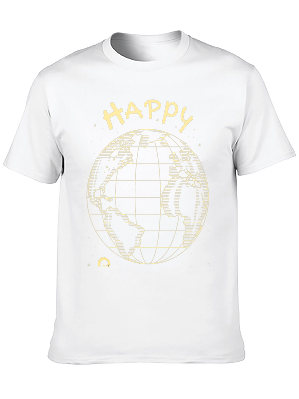Happy Earth Tee - Black Graphic T-Shirt