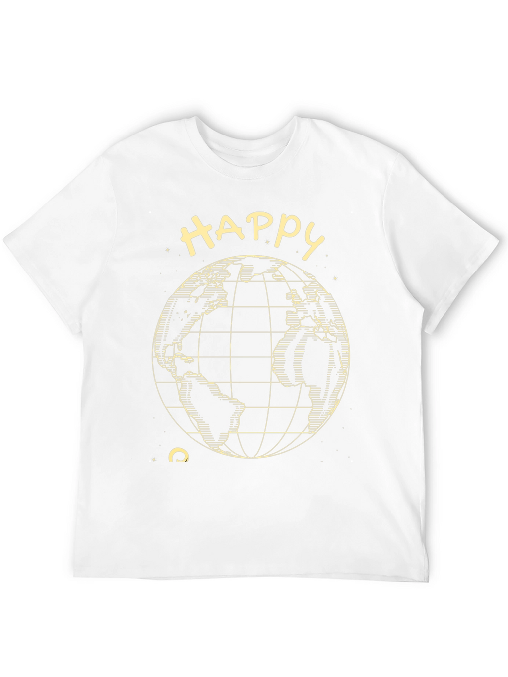 Happy Earth Tee - Black Graphic T-Shirt