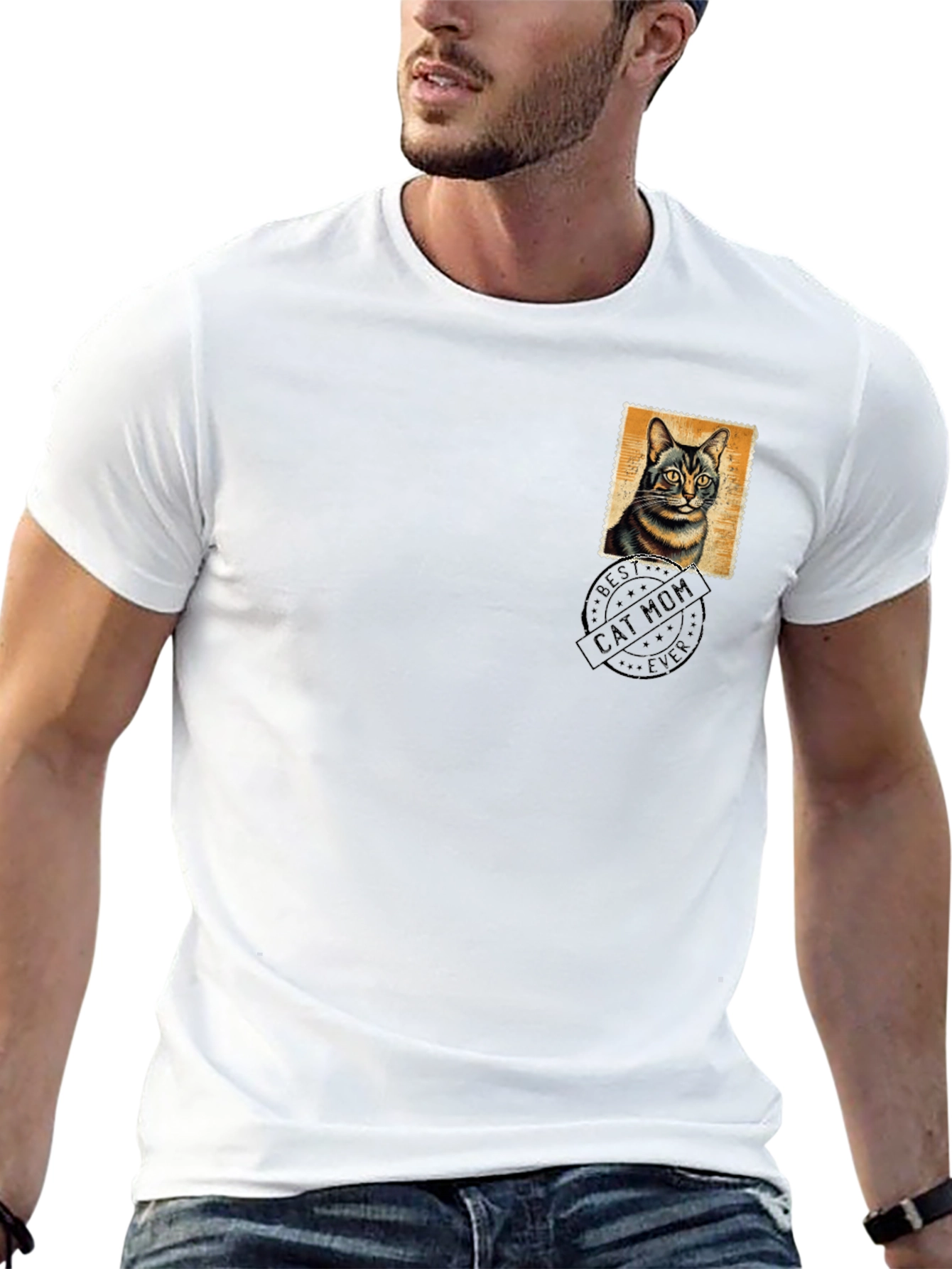 Best Cat Mom Ever Black T-Shirt