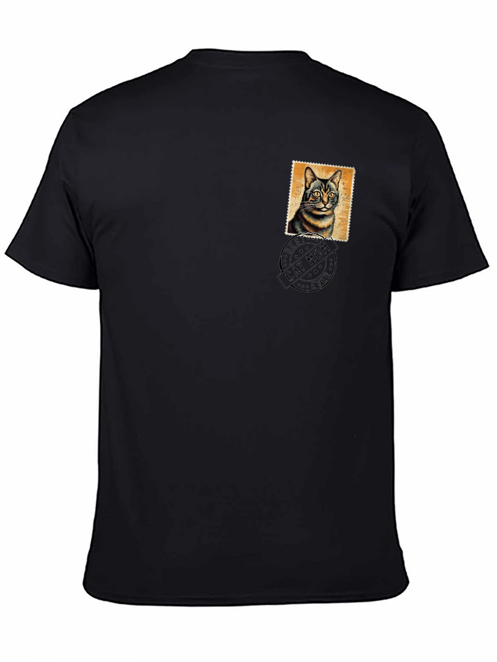 Best Cat Mom Ever Black T-Shirt