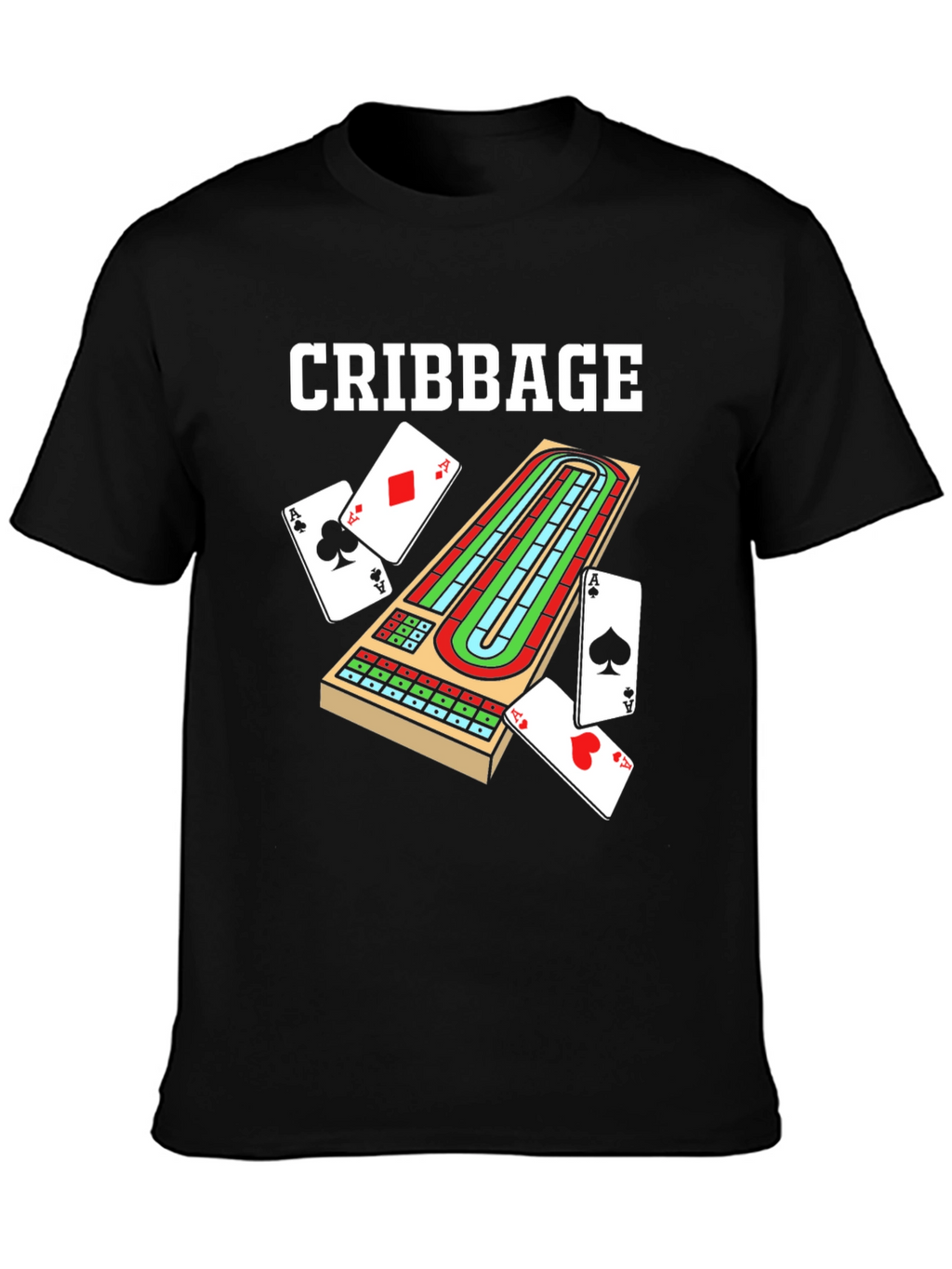 Cribbage Board T-Shirt Game Night Apparel