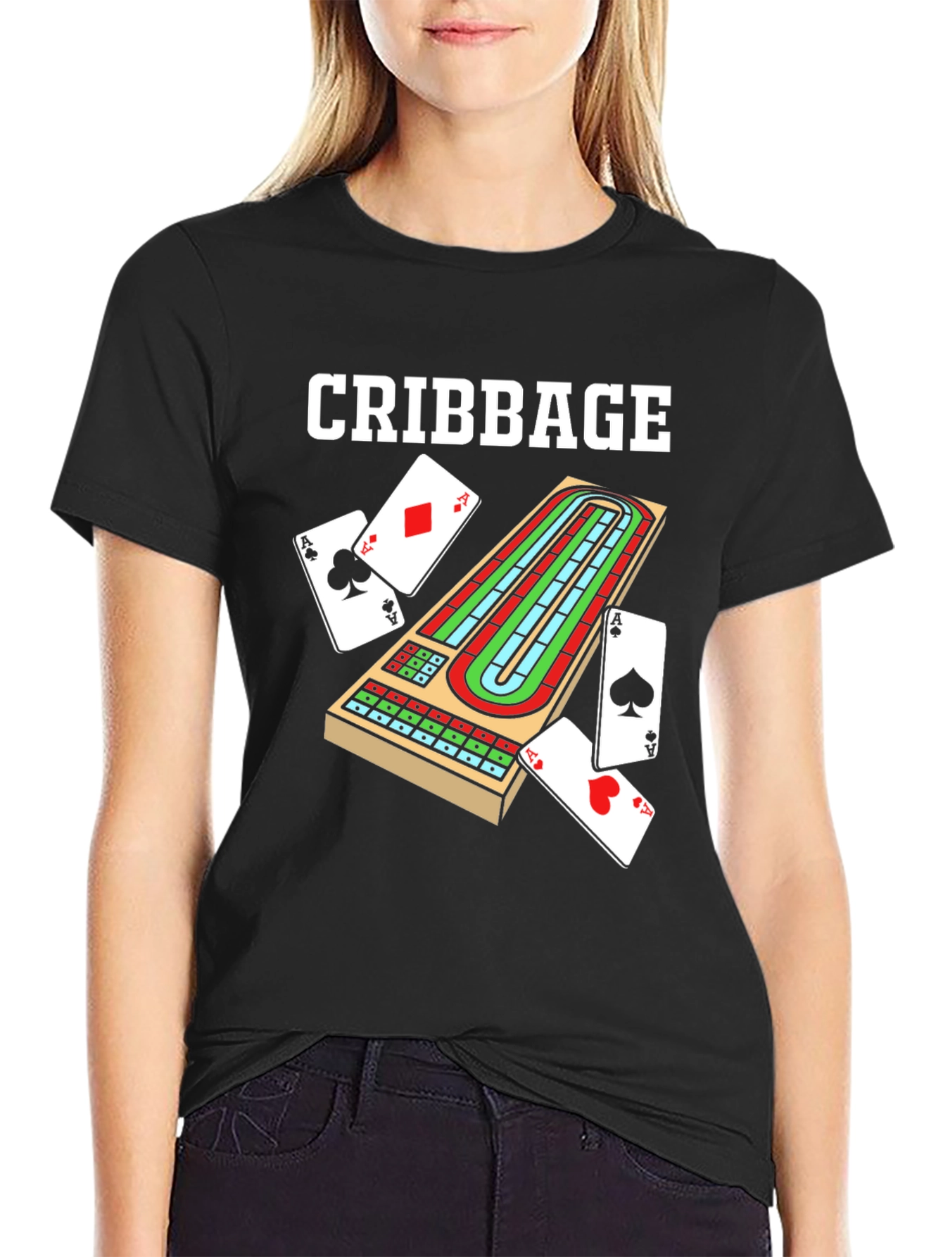 Cribbage Board T-Shirt Game Night Apparel