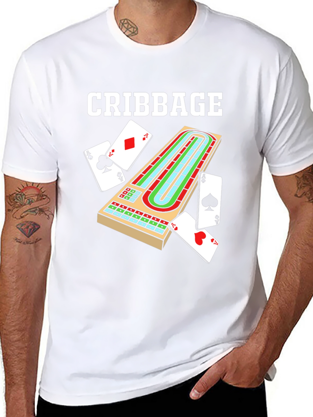 Cribbage Board T-Shirt Game Night Apparel