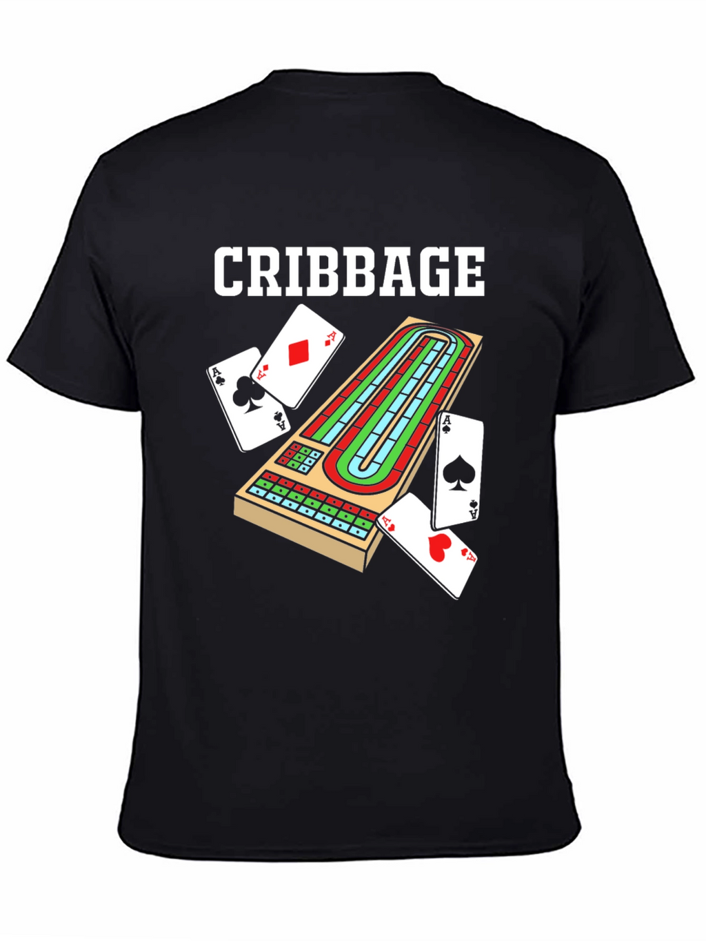 Cribbage Board T-Shirt Game Night Apparel