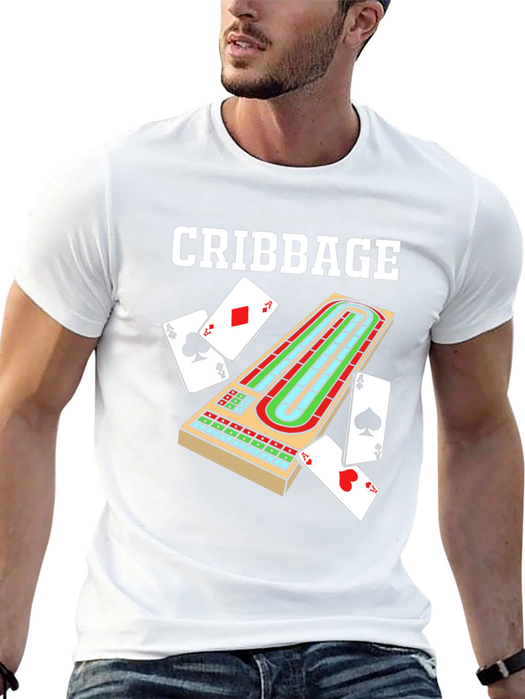 Cribbage Board T-Shirt Game Night Apparel
