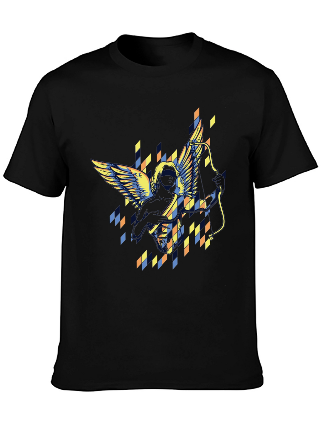 Archangel Graphic Print Black T-Shirt