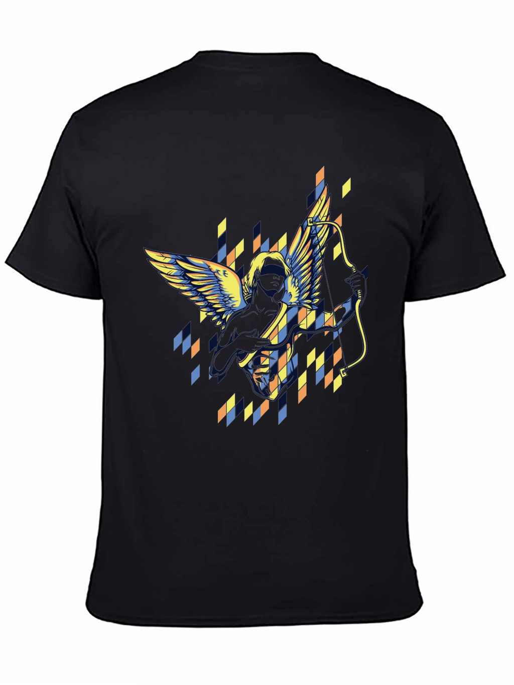 Archangel Graphic Print Black T-Shirt