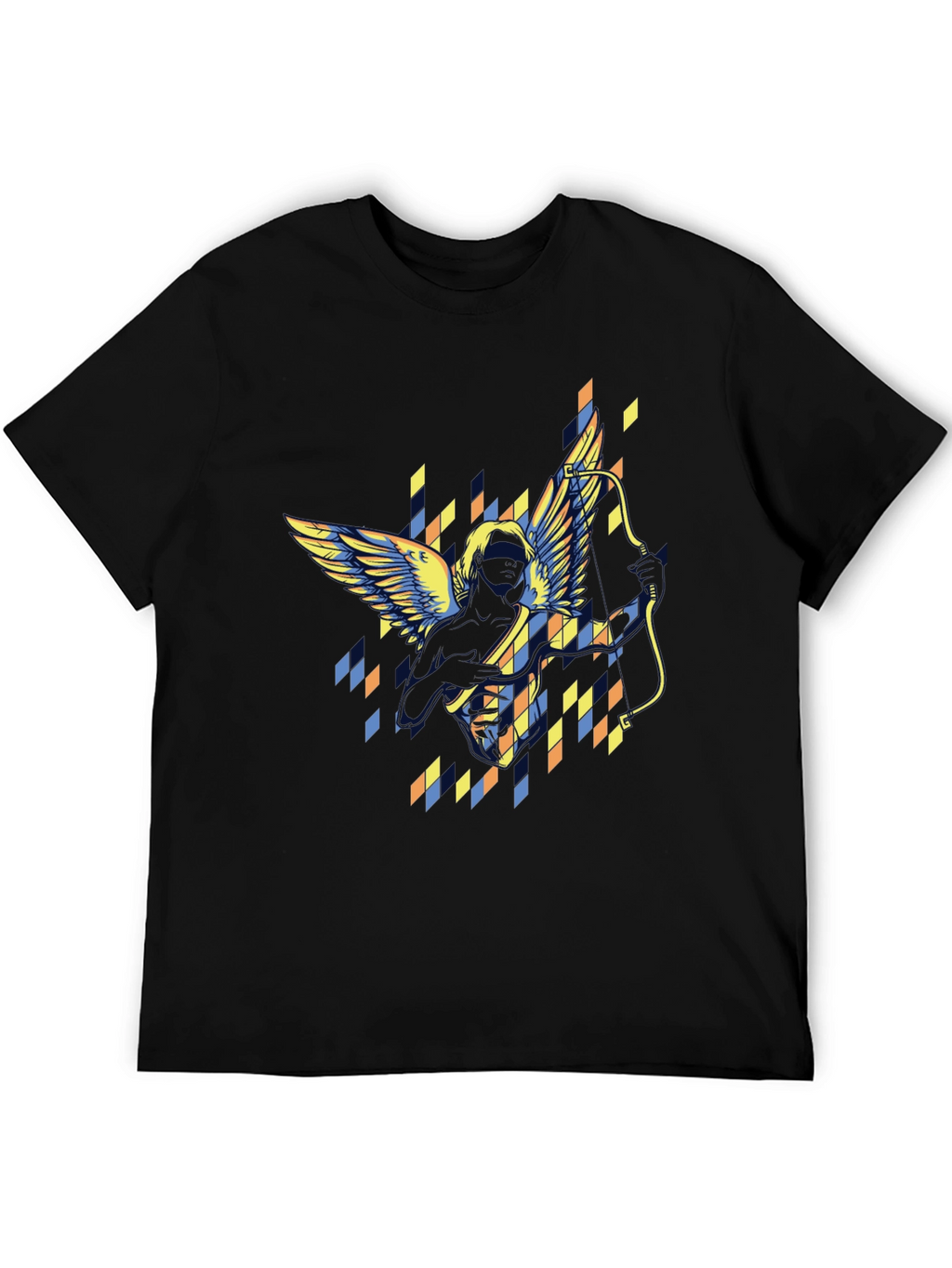 Archangel Graphic Print Black T-Shirt
