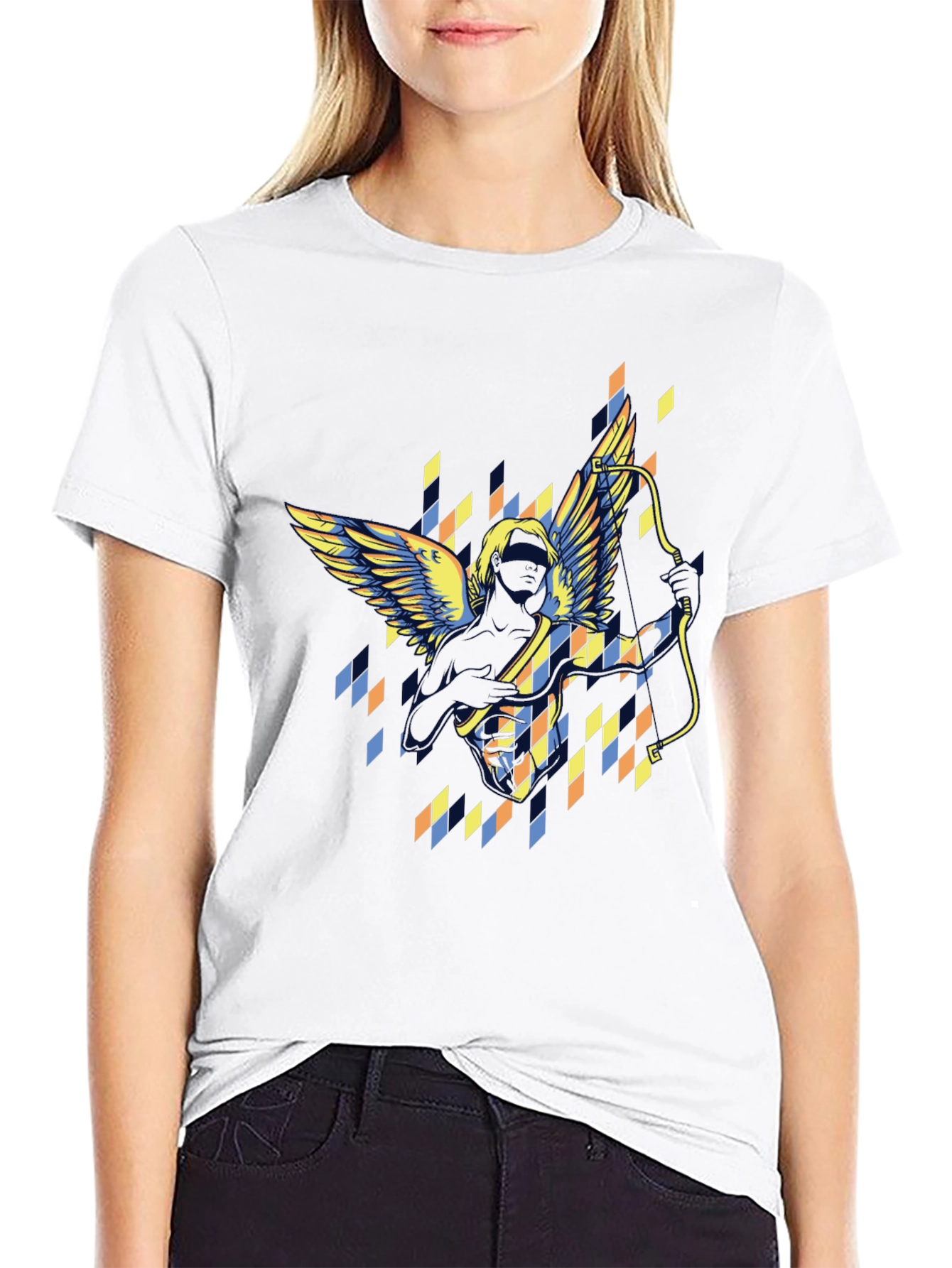 Archangel Graphic Print Black T-Shirt