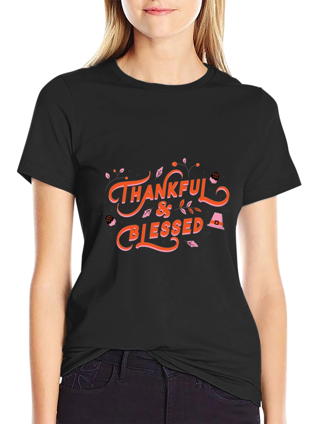 Thankful & Blessed Graphic Tee