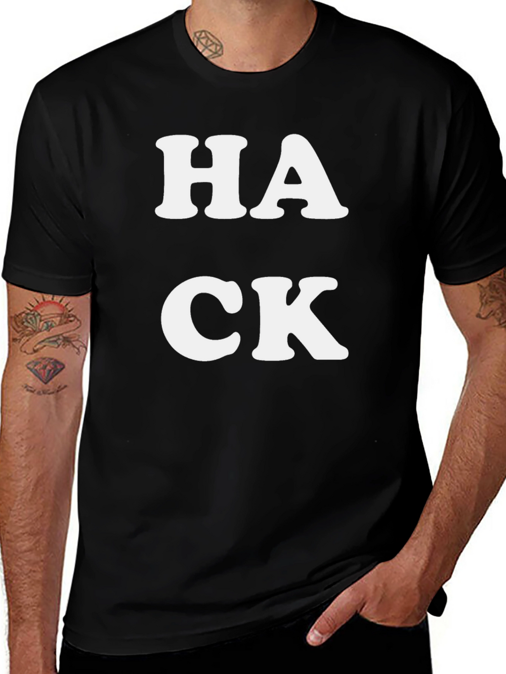 HACK Graphic Tee - Bold Statement T-Shirt