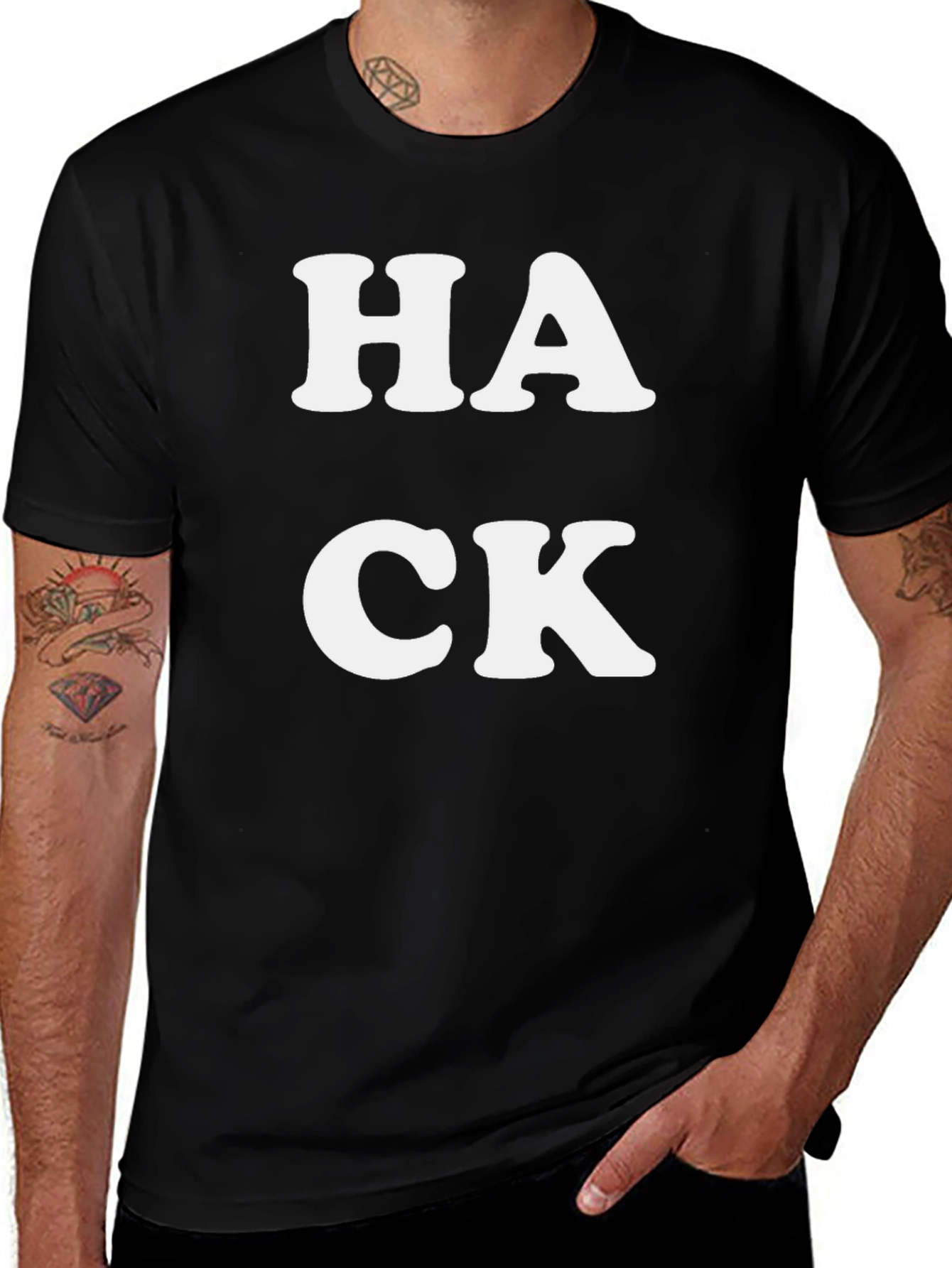 HACK Graphic Tee - Bold Statement T-Shirt