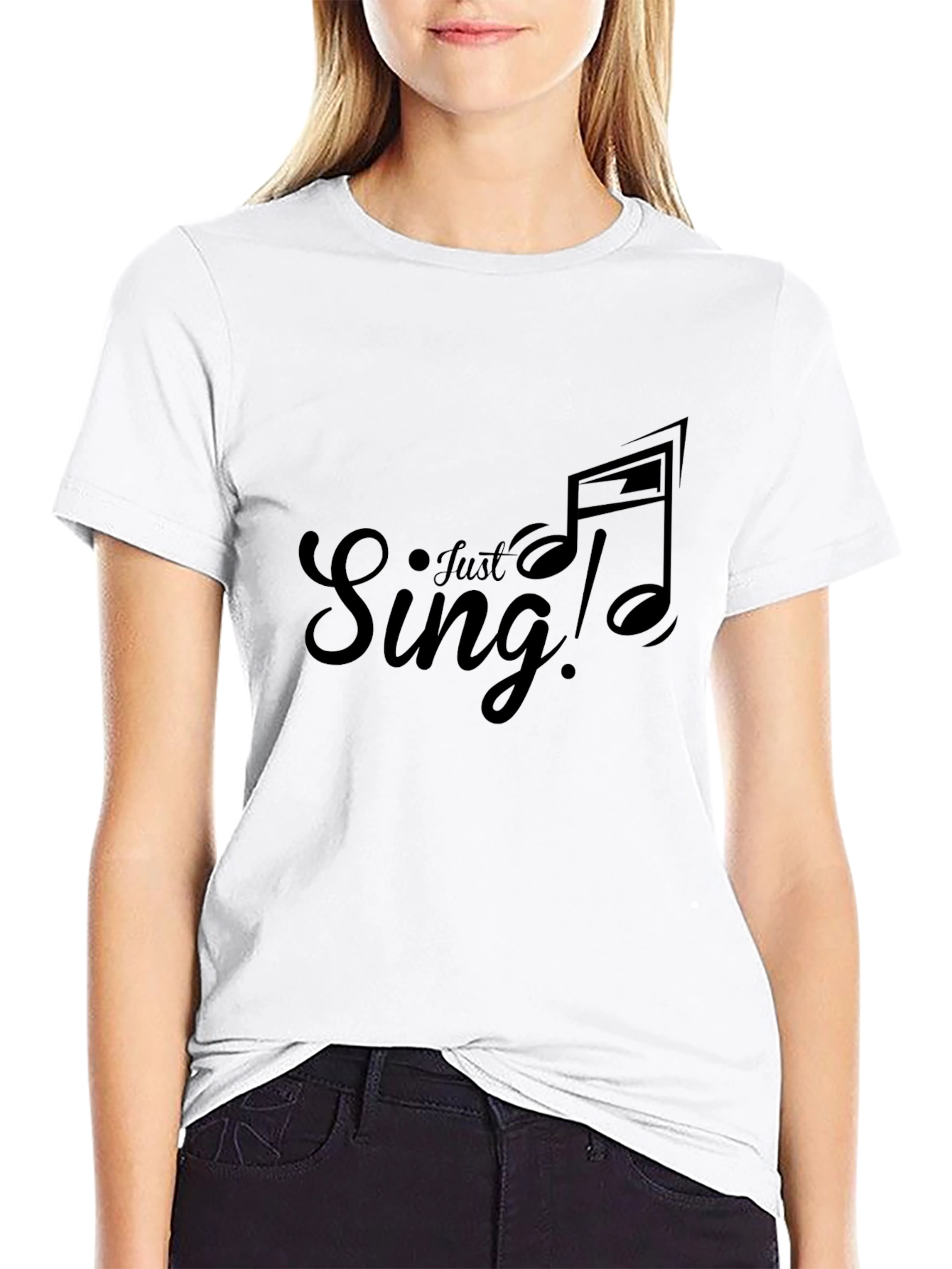 Just Sing! Graphic Tee - Black
