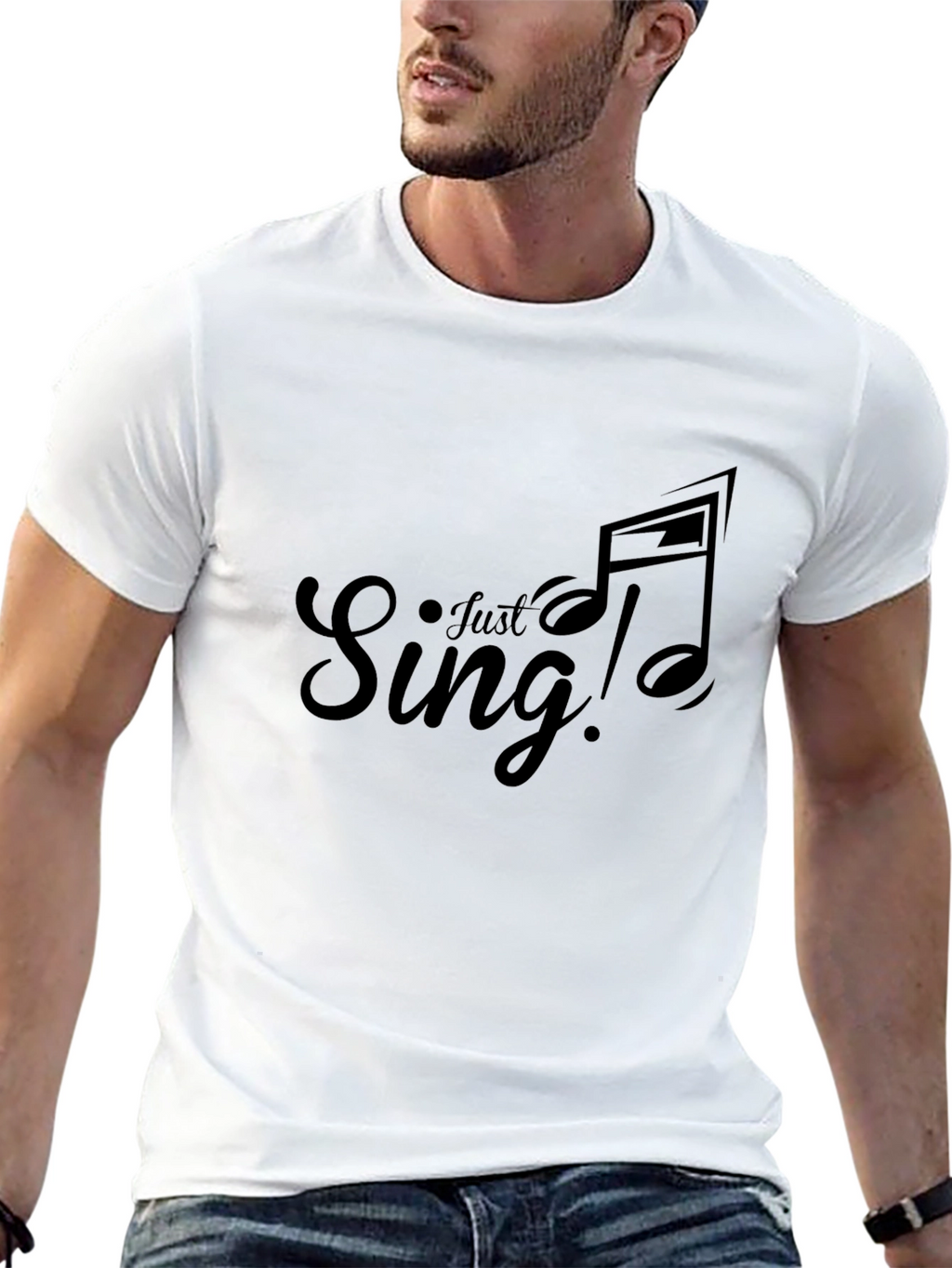 Just Sing! Graphic Tee - Black