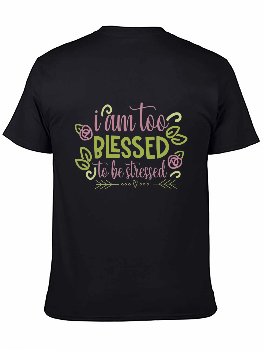 Blessed Graphic T-Shirt - Trendy Crew Neck Top