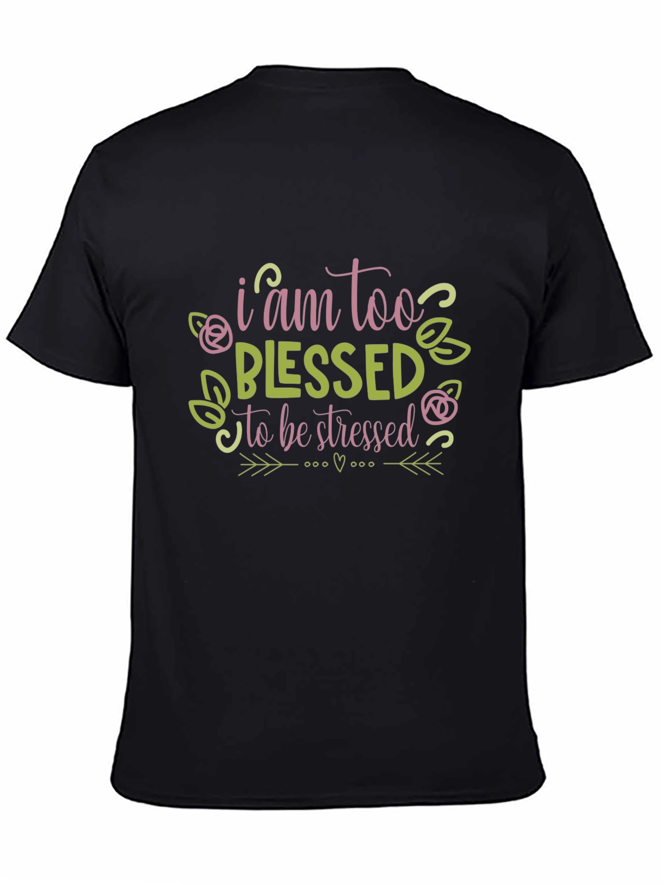 Blessed Graphic T-Shirt - Trendy Crew Neck Top