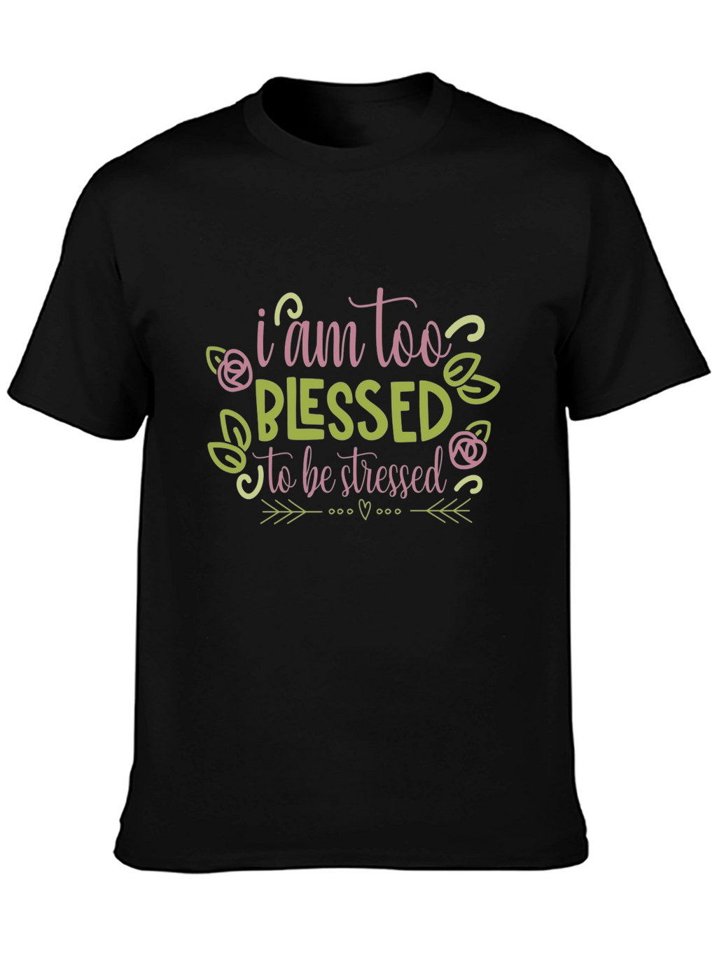 Blessed Graphic T-Shirt - Trendy Crew Neck Top