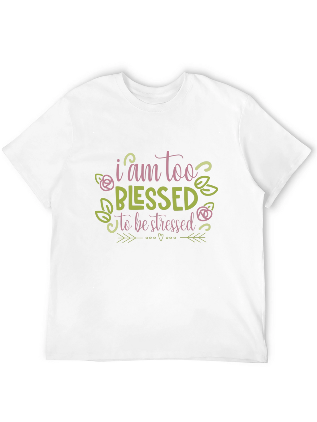 Blessed Graphic T-Shirt - Trendy Crew Neck Top