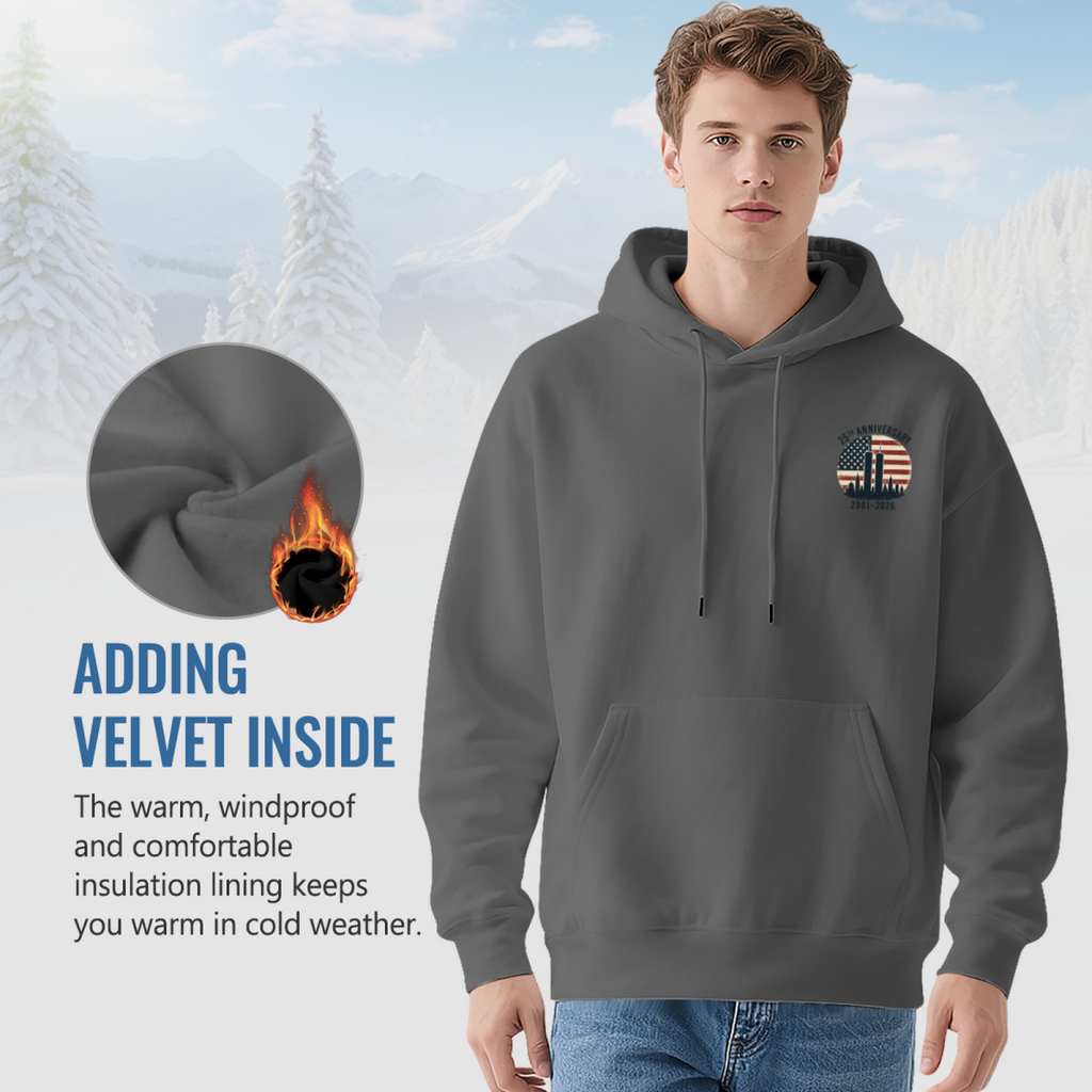 25 Years Of Remembrance 9?11?2001 Memorial Double?Sided Hoodie