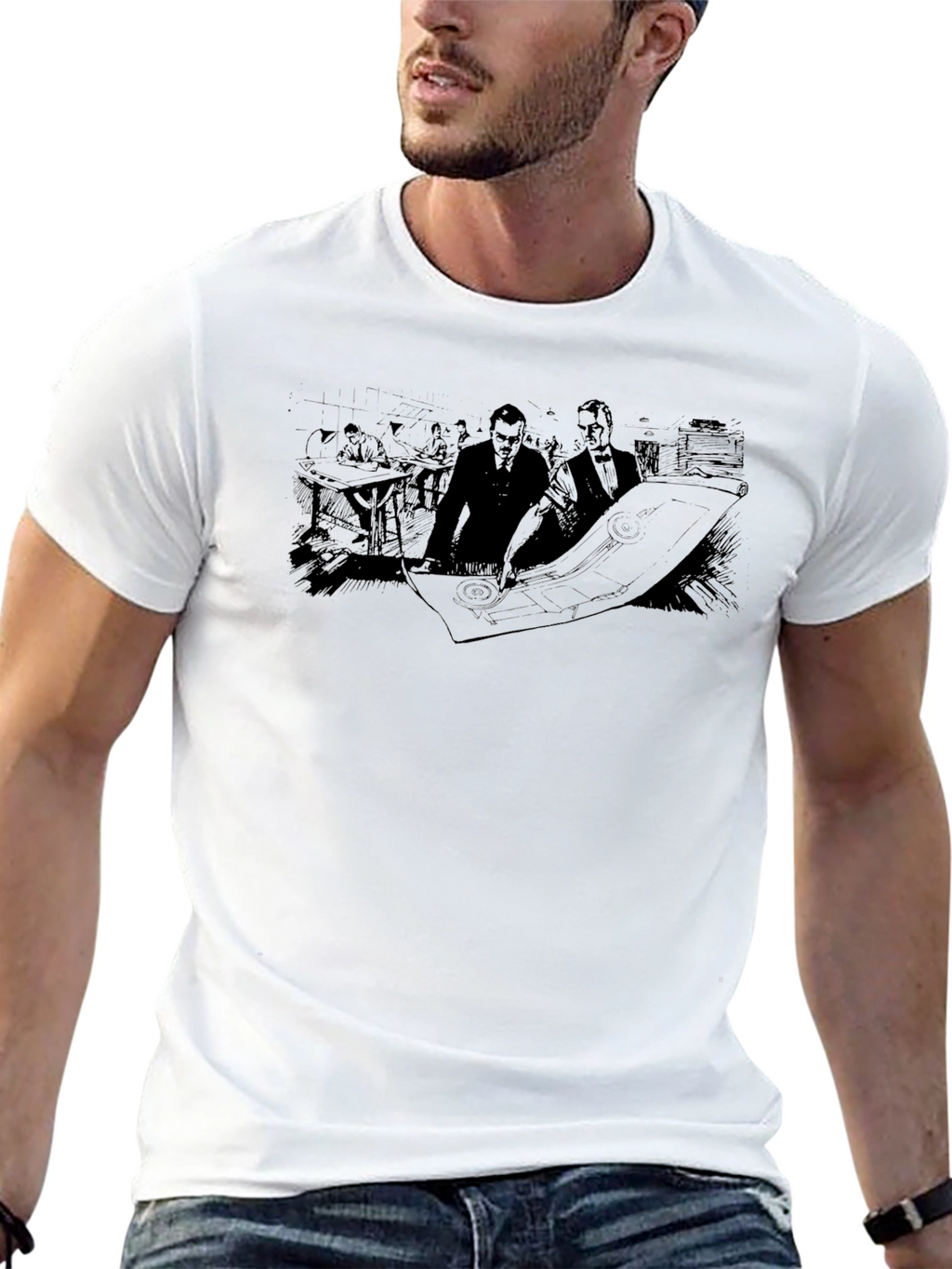 Blueprint Graphic Tee - Mens Black Short Sleeve