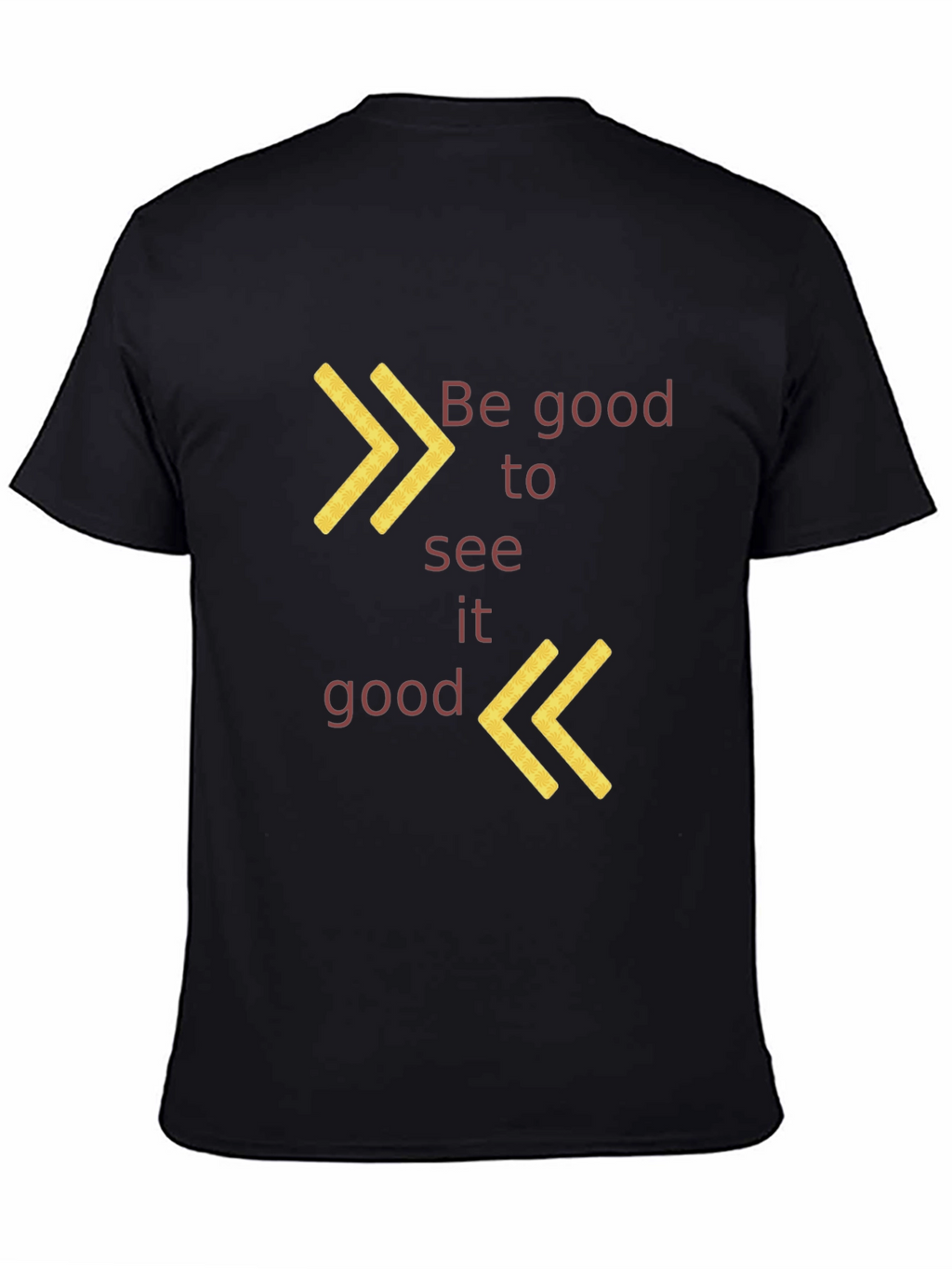 Be Good to See It Good Black Graphic Tee