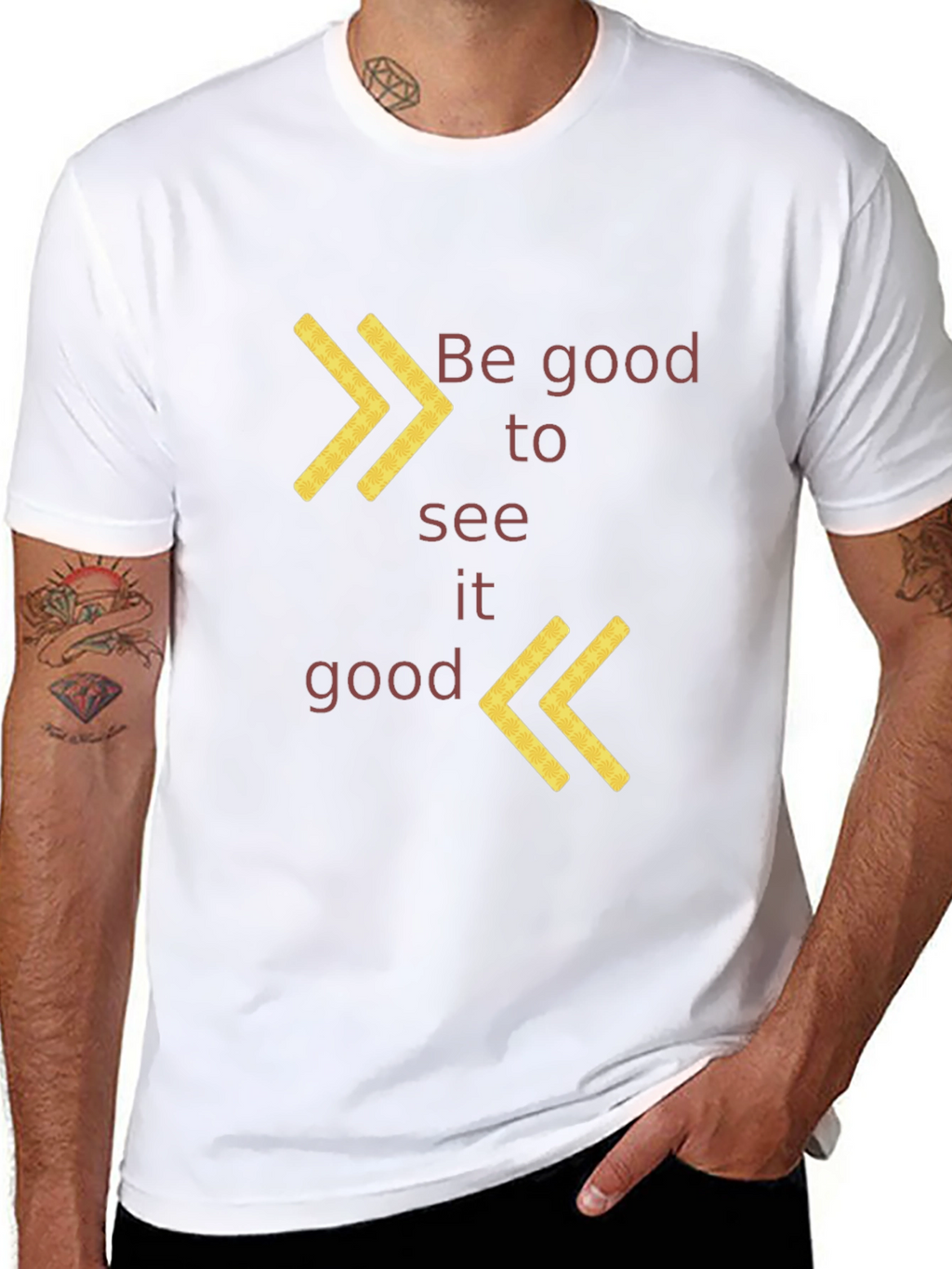 Be Good to See It Good Black Graphic Tee