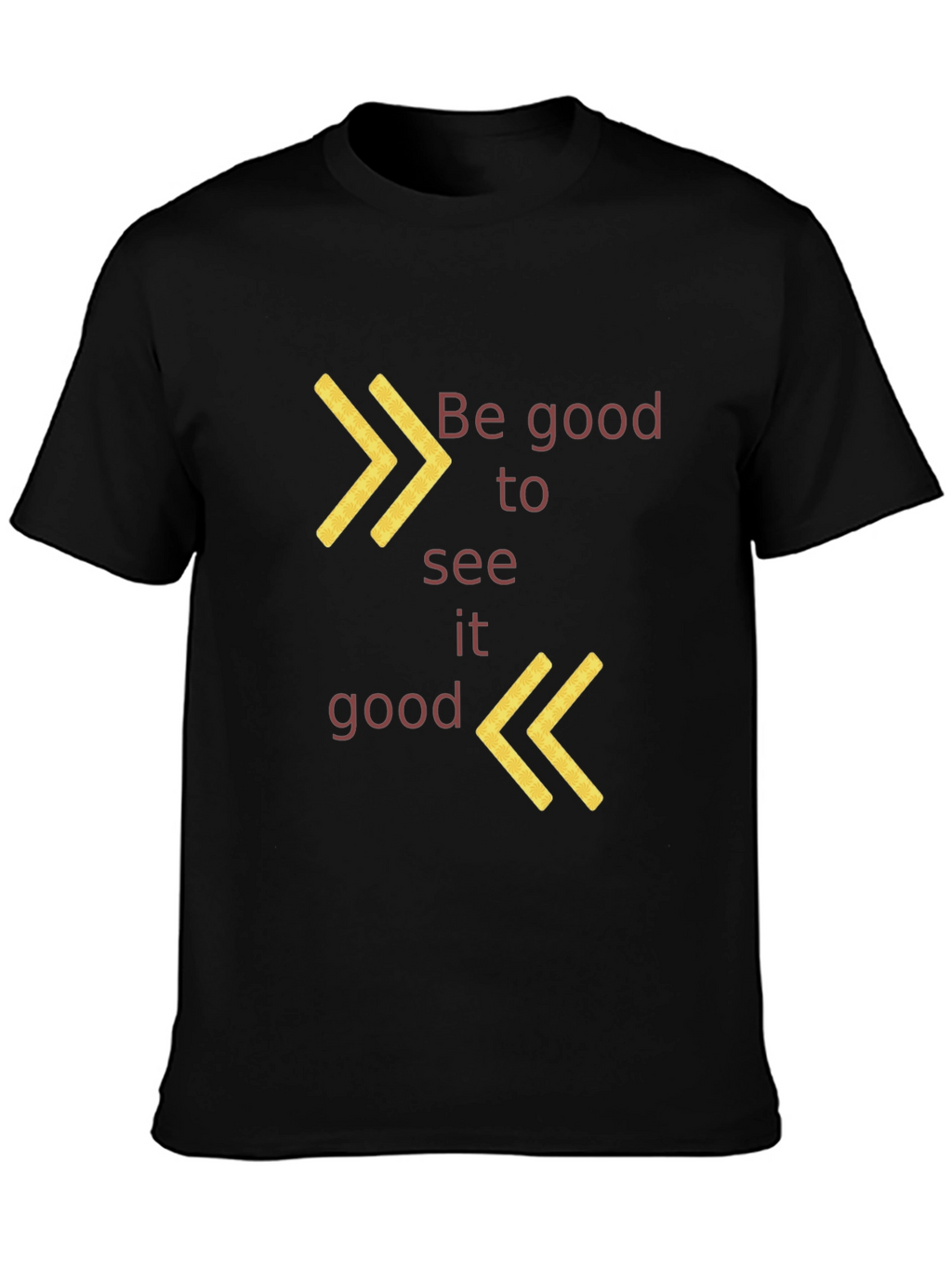 Be Good to See It Good Black Graphic Tee