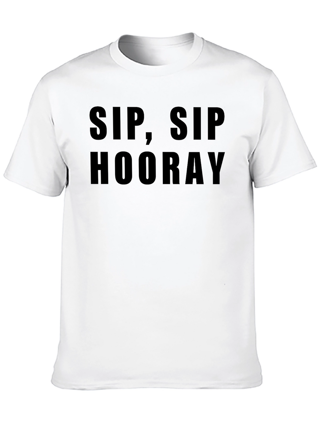 Sip Sip Hooray Black T-Shirt