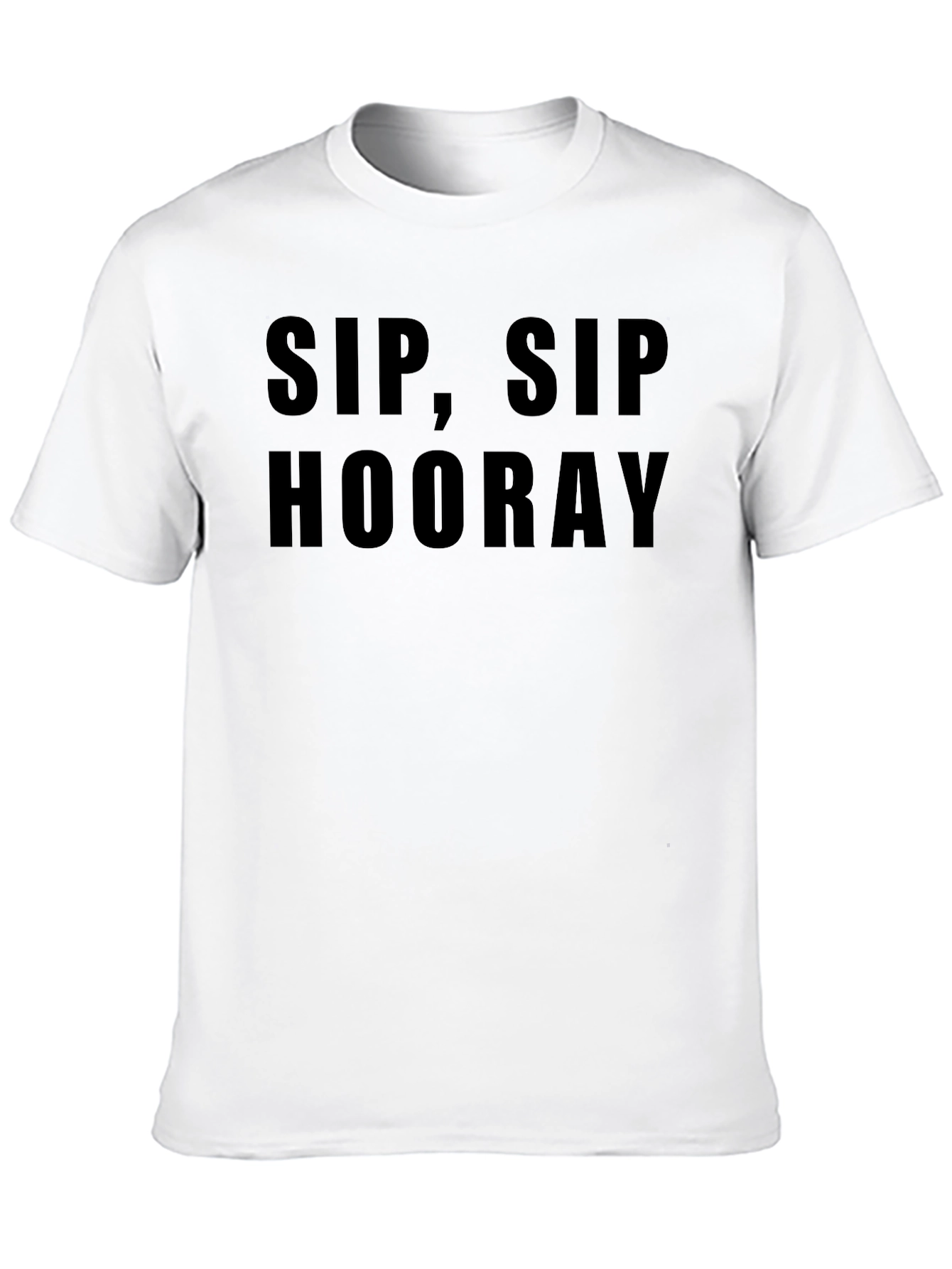 Sip Sip Hooray Black T-Shirt