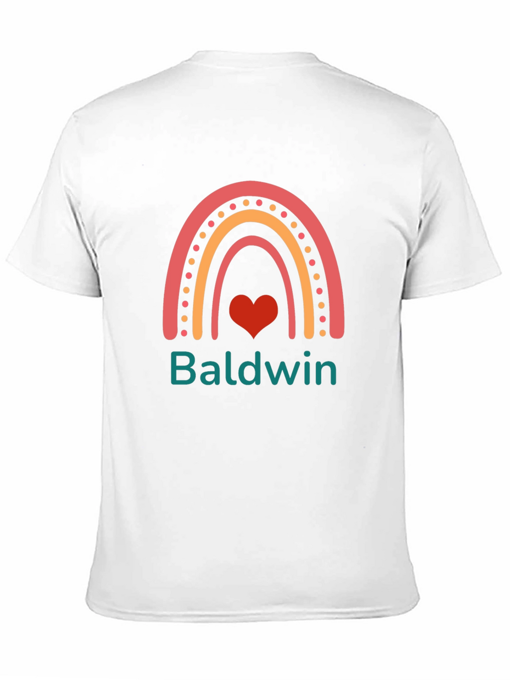Baldwin Rainbow Heart Tee