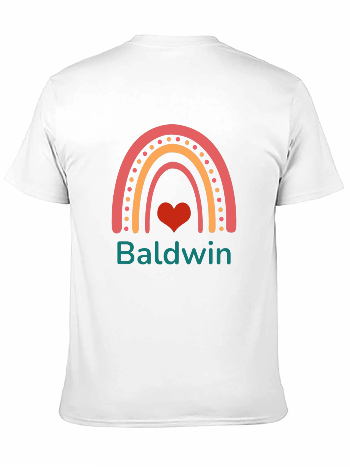 Baldwin Rainbow Heart Tee