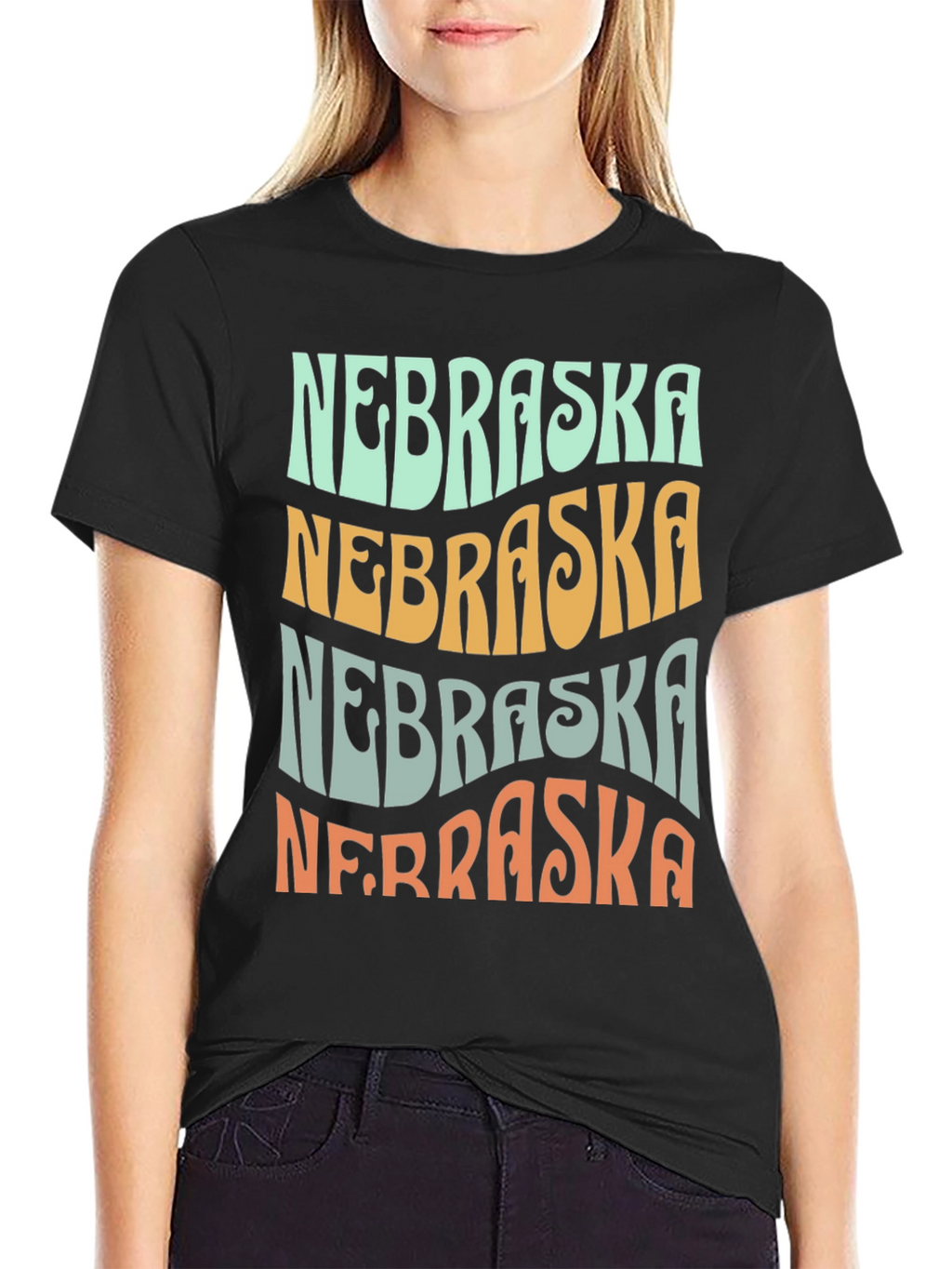 Nebraska Graphic T-Shirt Retro Style