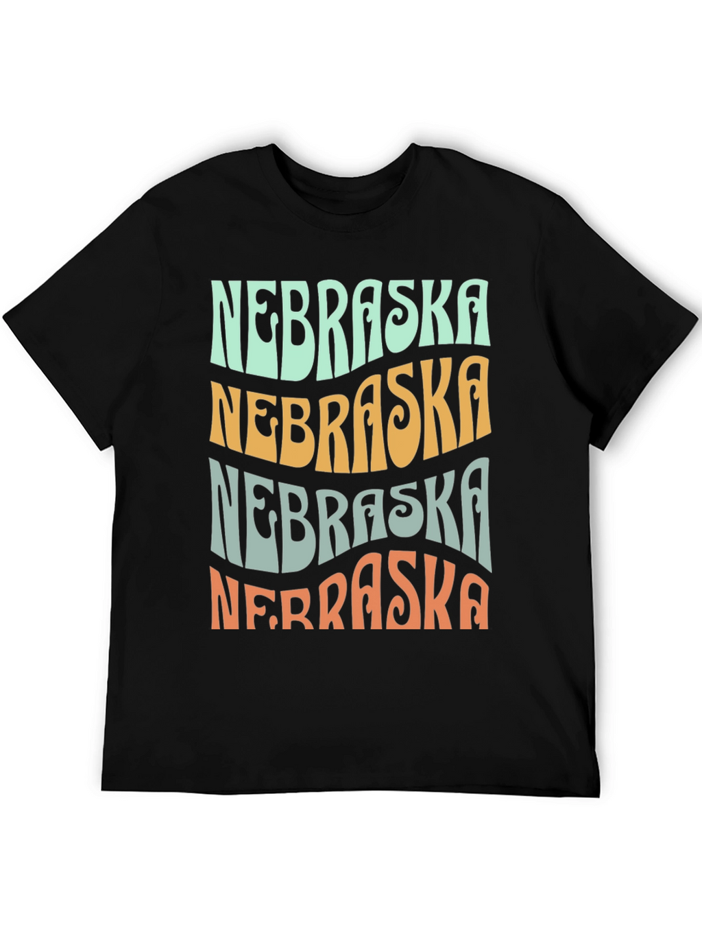 Nebraska Graphic T-Shirt Retro Style