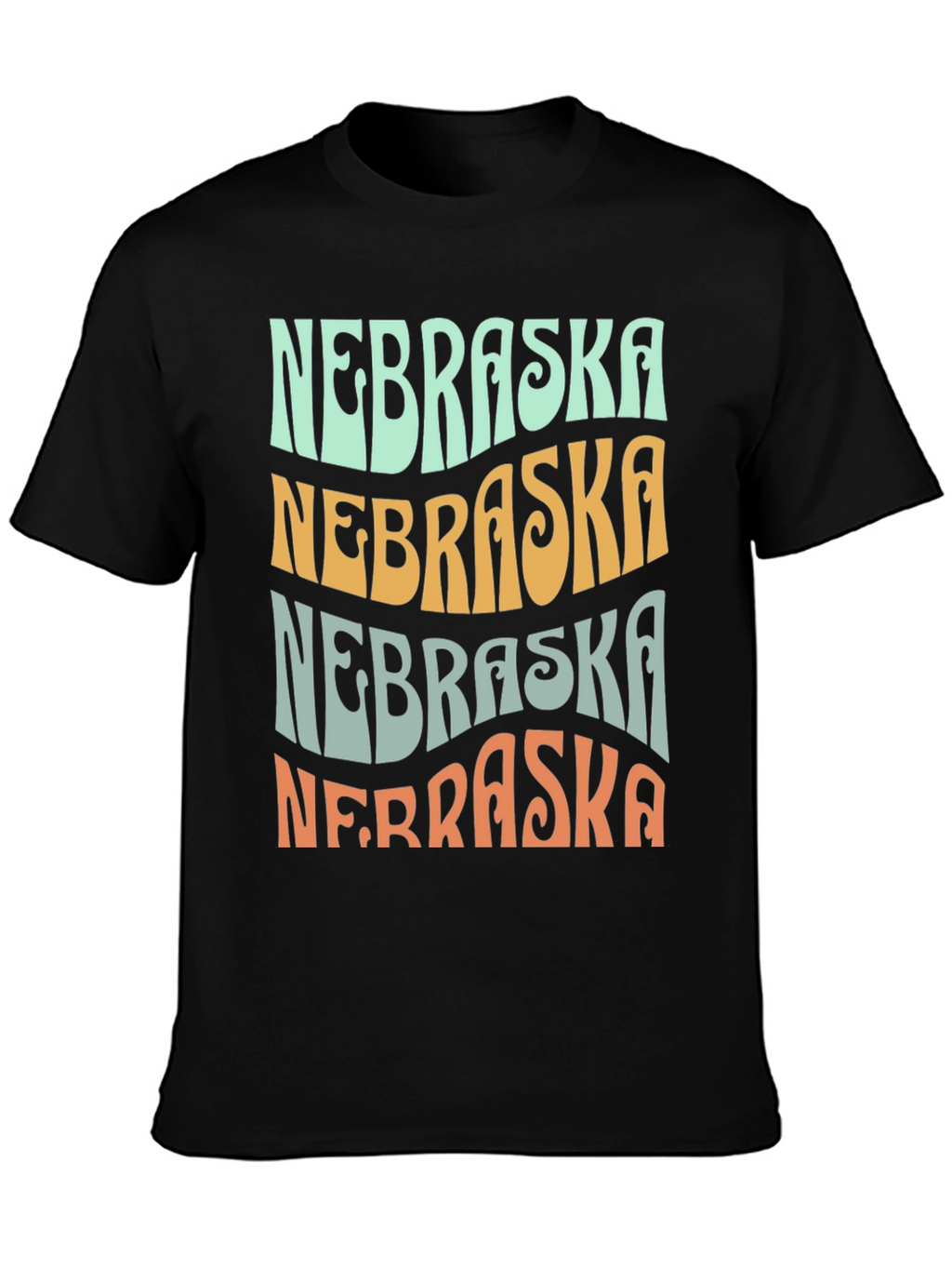 Nebraska Graphic T-Shirt Retro Style