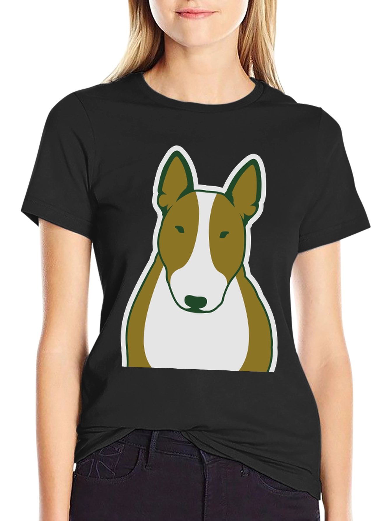 Bull Terrier Dog Graphic Tee - Casual Wear
