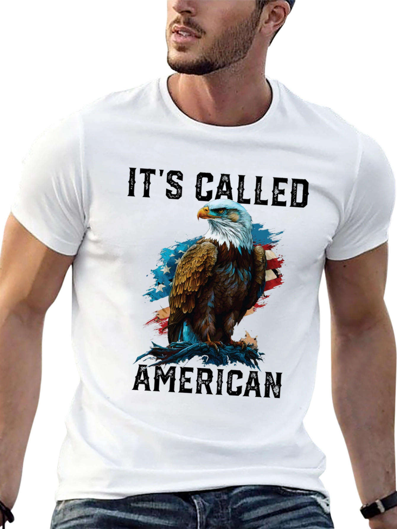 Its Called American Patriotic Eagle Graphic Tee